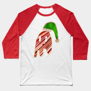 Spooky Sparkly Christmas Ghost Baseball T-Shirt